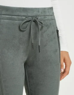 someday Fashion Broeken>Stoffen Broek Levina Soft Dark Sage