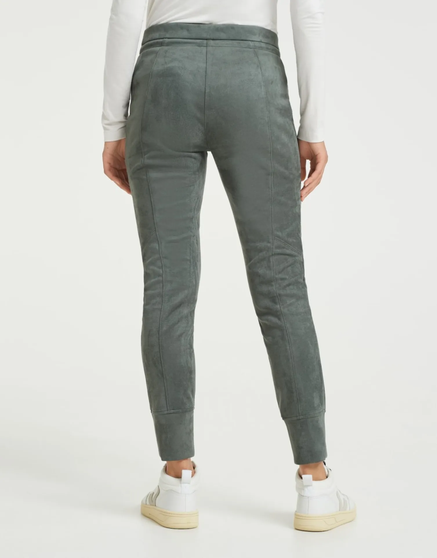 someday Fashion Broeken>Stoffen Broek Levina Soft Dark Sage