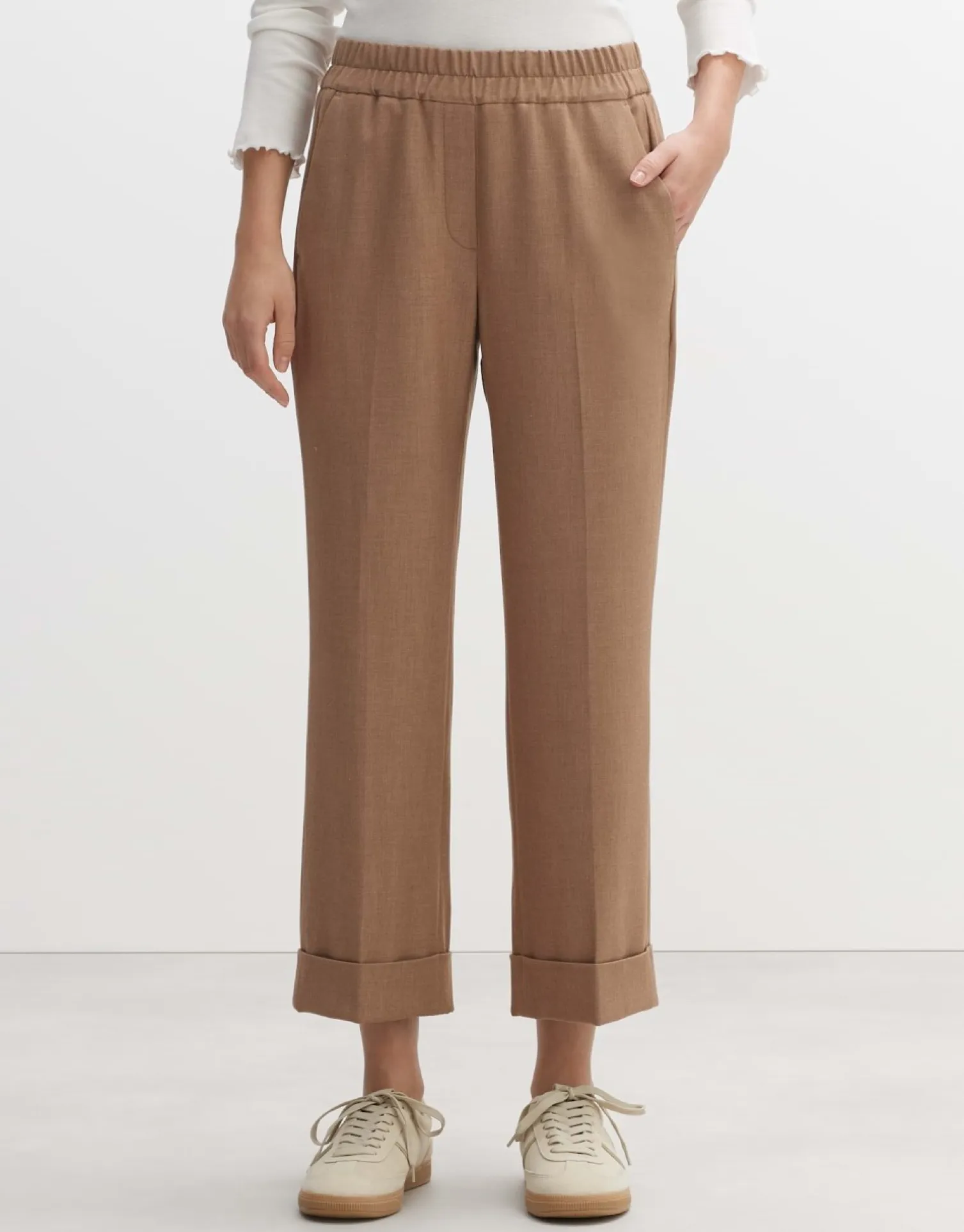 someday Fashion Broeken>Stoffen Broek Maikito Brushed Argan Oil