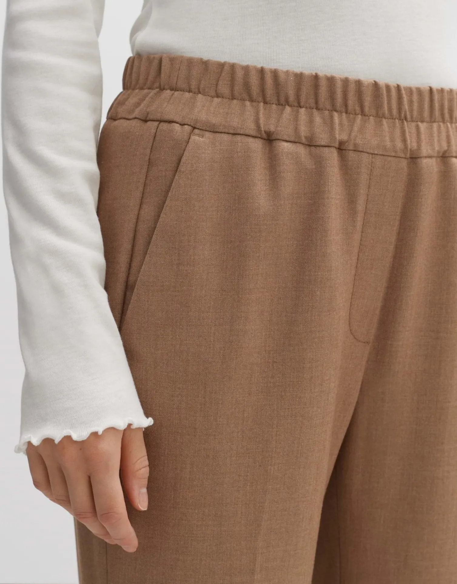 someday Fashion Broeken>Stoffen Broek Maikito Brushed Argan Oil