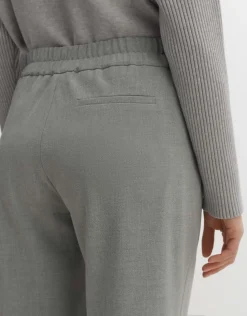 someday Fashion Broeken>Stoffen Broek Maikito Brushed Hazy Fog Melange