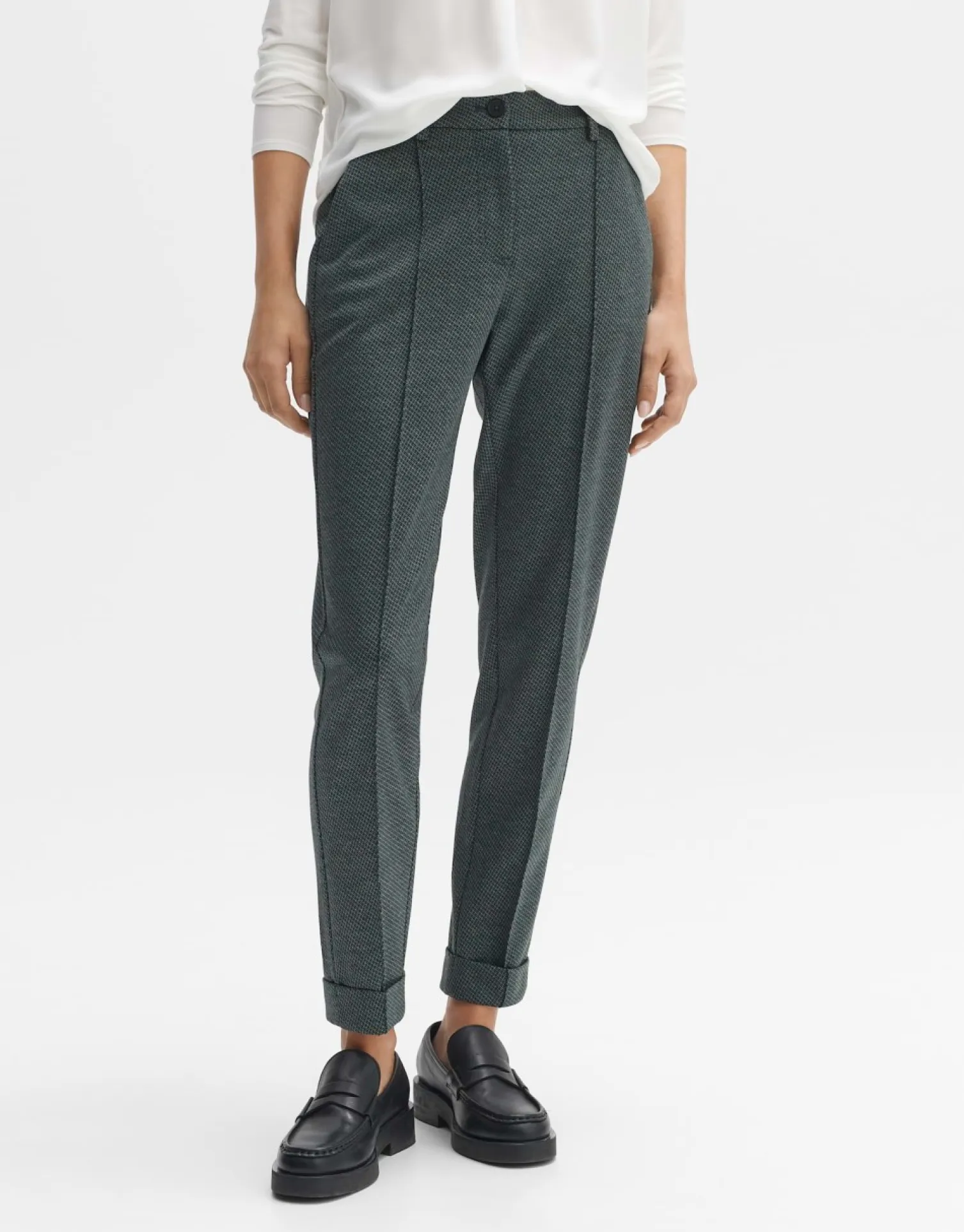 someday Fashion Broeken>Stoffen Broek Melina Track Deep Teal