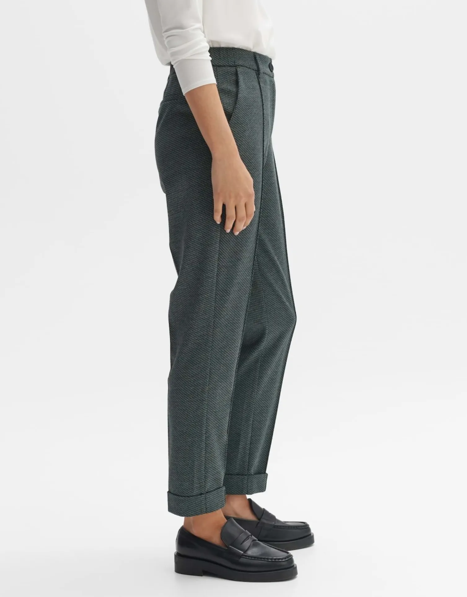someday Fashion Broeken>Stoffen Broek Melina Track Deep Teal