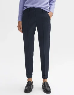 someday Fashion Broeken>Stoffen Broek Melina Track Coal Blue