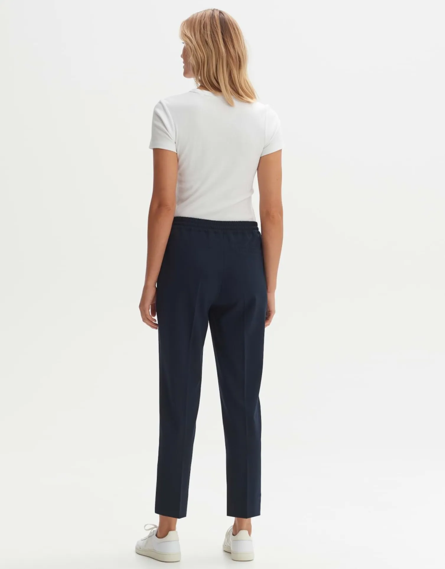 someday Fashion Broeken>Stoffen Broek Melosa Track Coal Blue