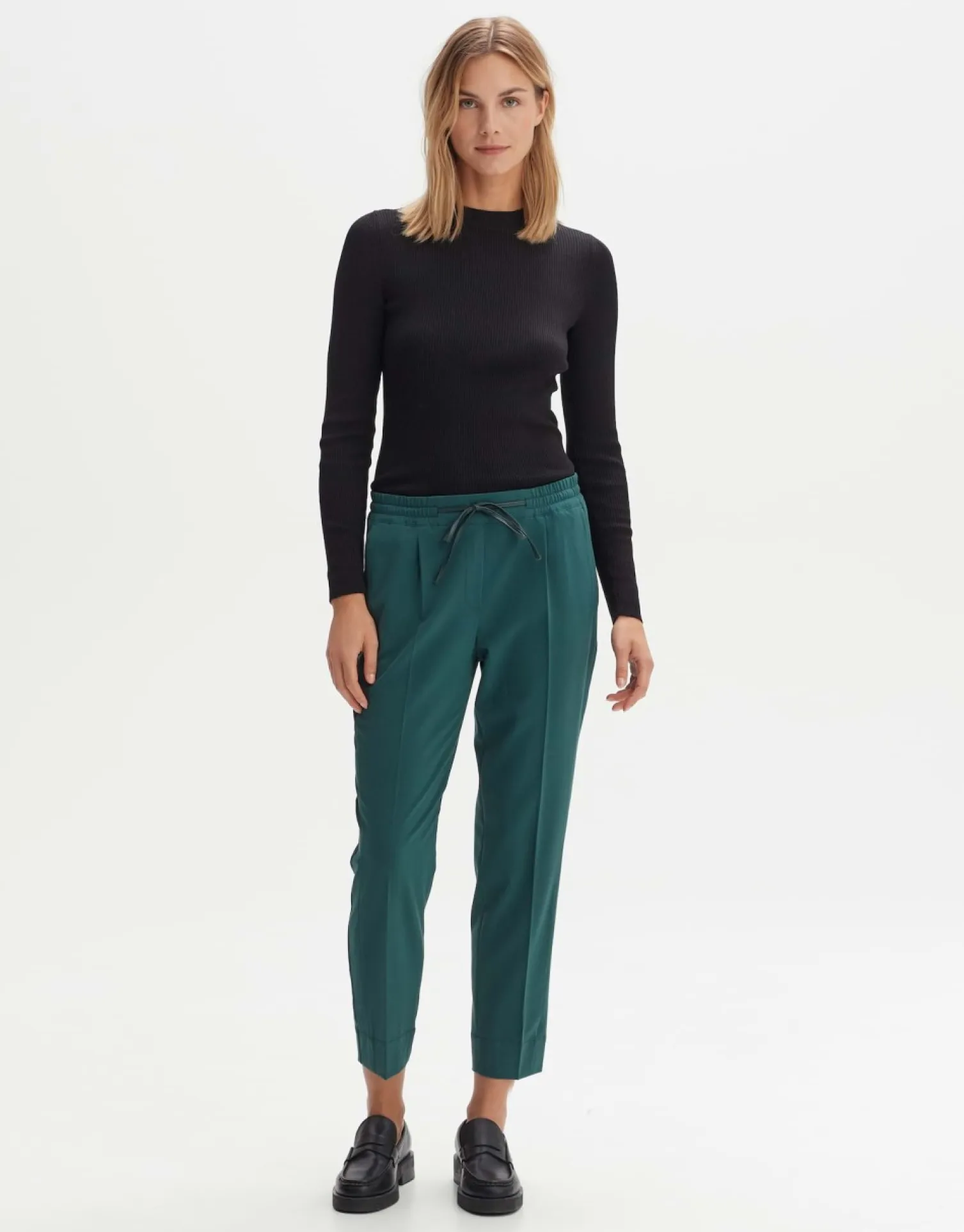 someday Fashion Broeken>Stoffen Broek Melosa Track Deep Teal