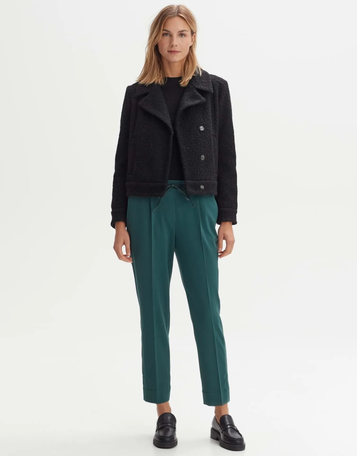 someday Fashion Broeken>Stoffen Broek Melosa Track Deep Teal