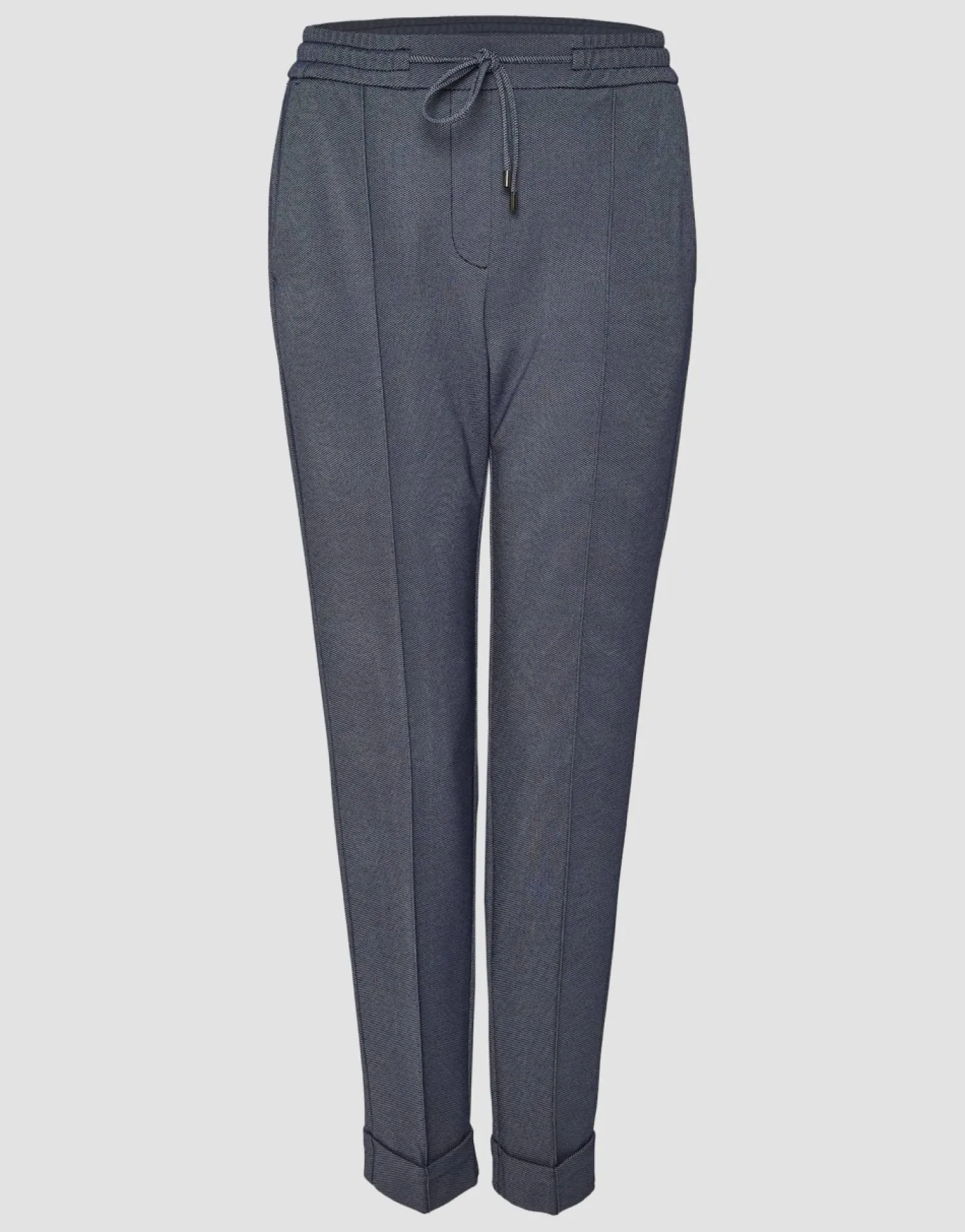 someday Fashion Broeken>Stoffen Broek Melvy Cuff Dark Coal Blue