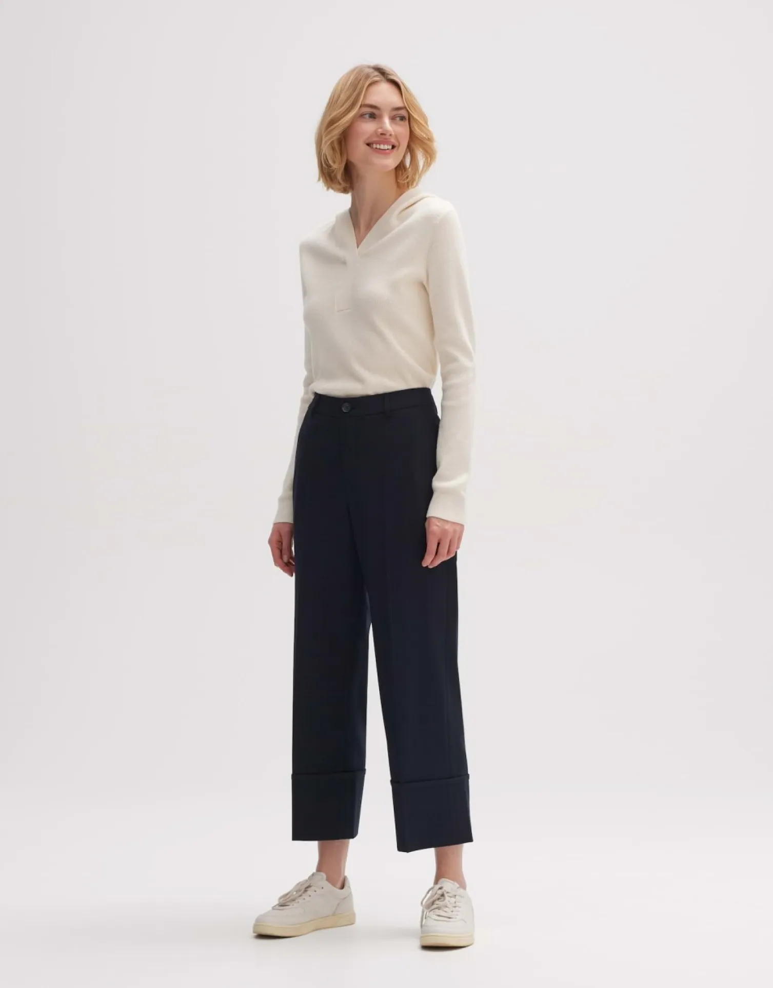 someday Fashion Broeken>Stoffen Broek Metiko Urban Coal Blue
