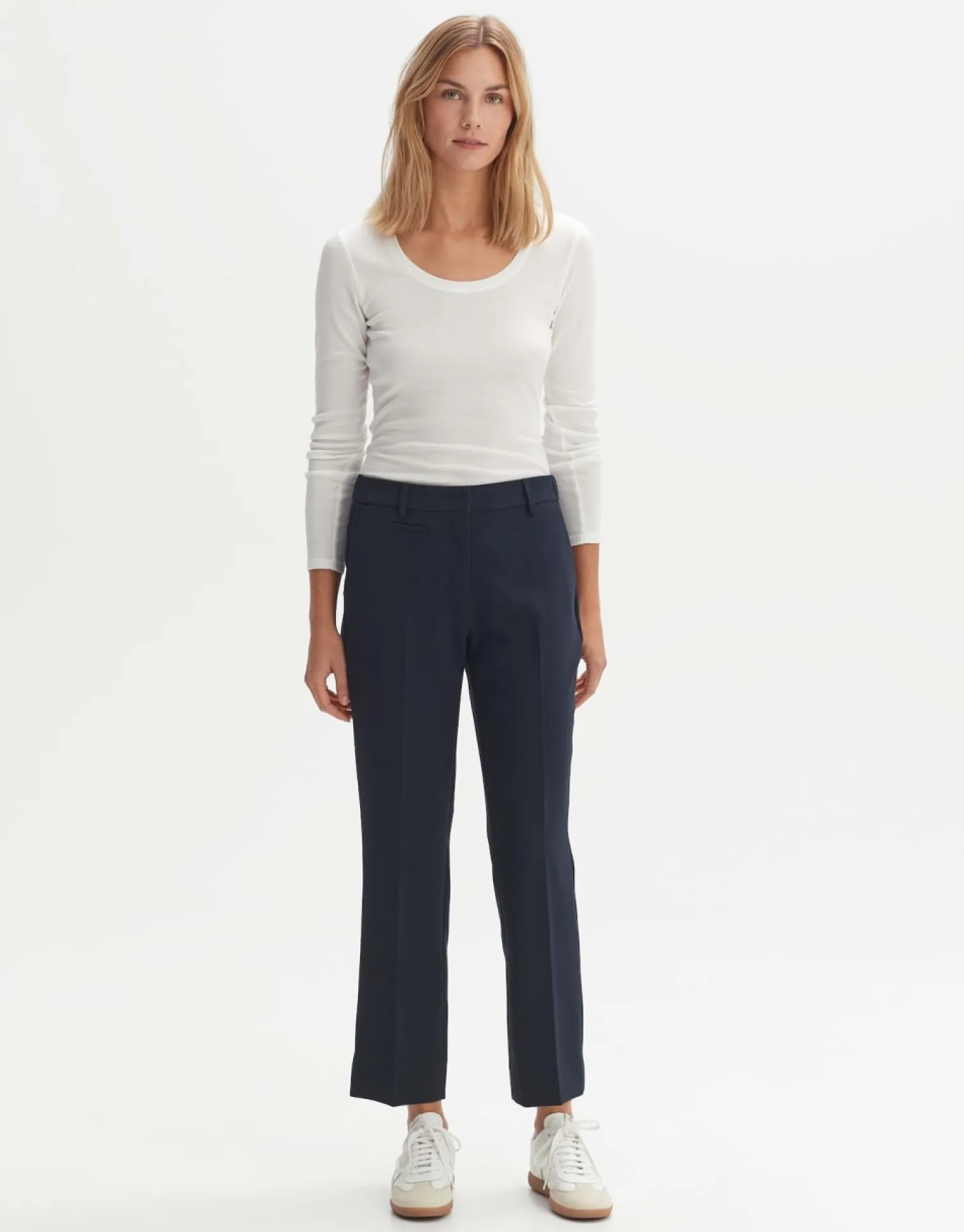 someday Fashion Broeken>Stoffen Broek Miriki Coal Blue