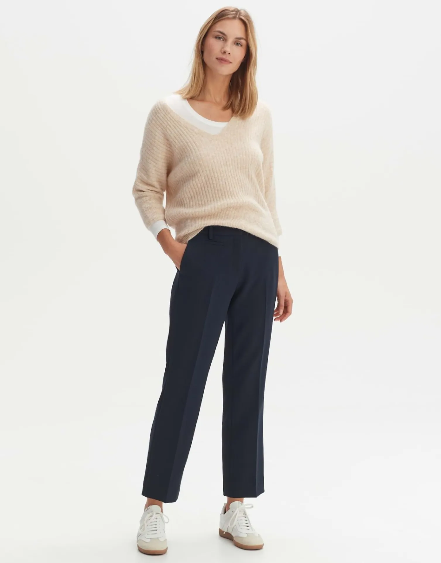 someday Fashion Broeken>Stoffen Broek Miriki Coal Blue