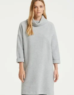 someday Fashion Jurken Rokken>Sweatjurk Welise Hazy Fog Melange