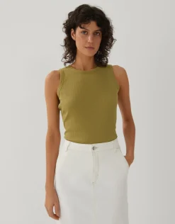 someday Fashion Shirts>Tanktop Kleanne Green Moss
