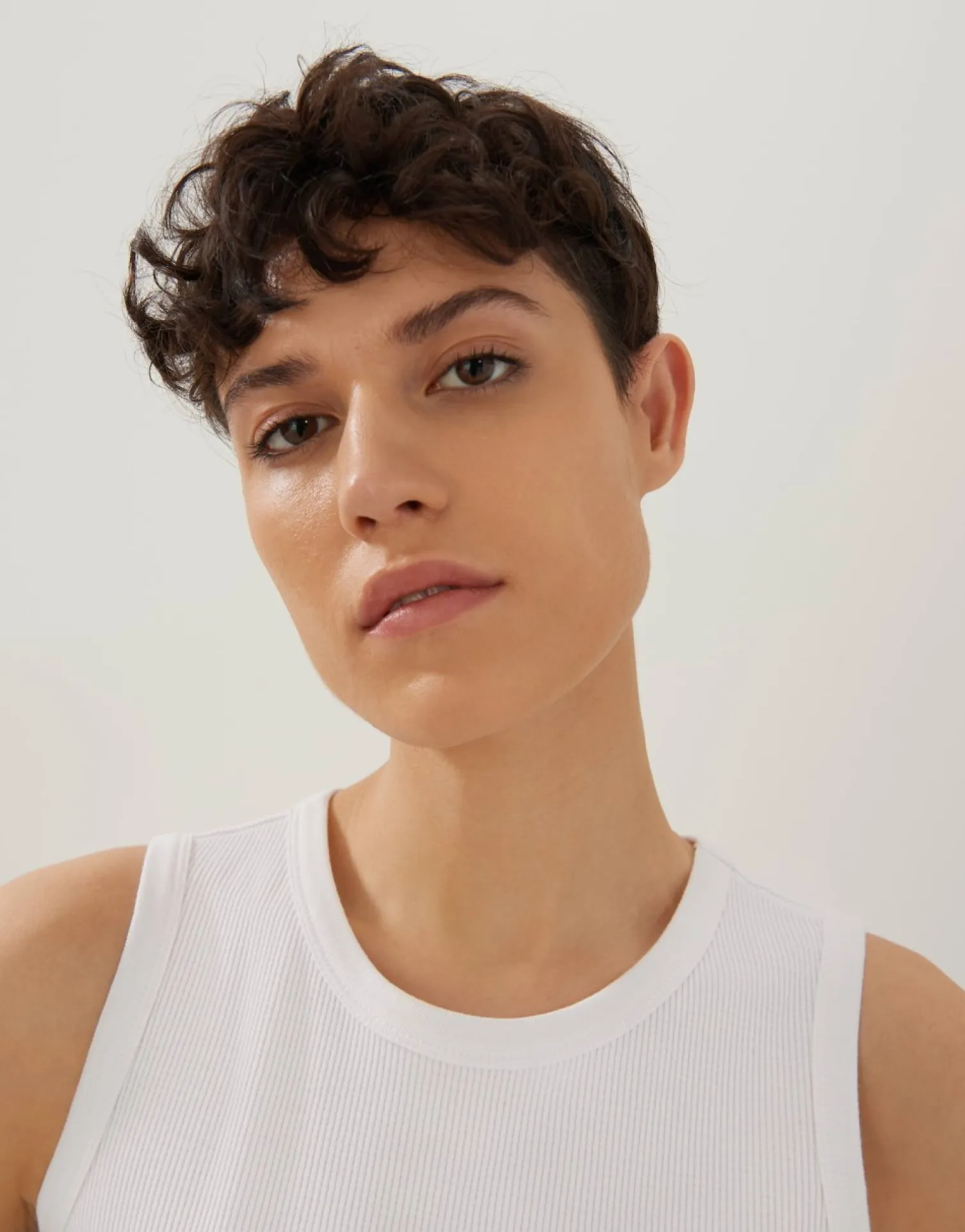 someday Fashion Shirts>Tanktop Kleanne White