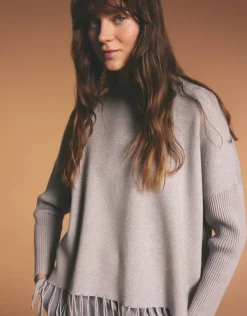 someday Fashion Gebreide Items>Trui Pebila Hazy Fog Melange