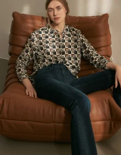 someday Fashion Jeans>Uitlopende Jeans Edris Deep Vintage Blue