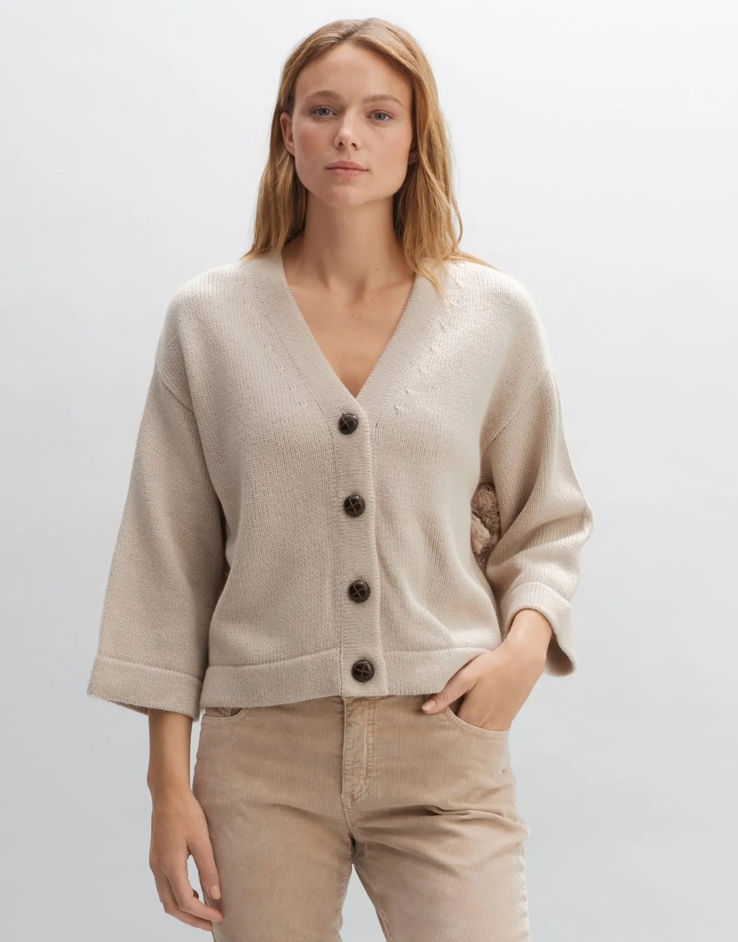 someday Fashion Gebreide Items>Vest Difransi Beige