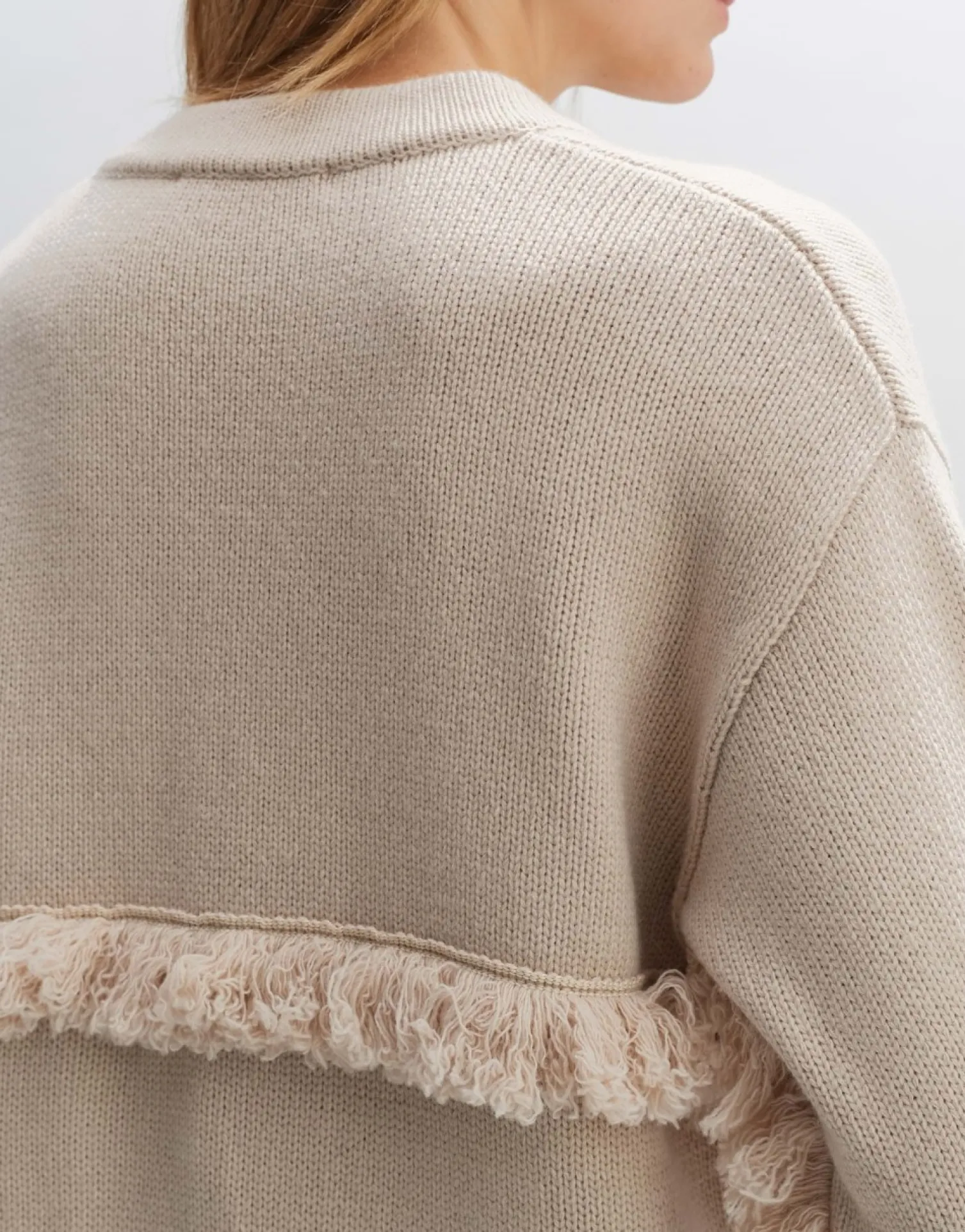 someday Fashion Gebreide Items>Vest Difransi Beige