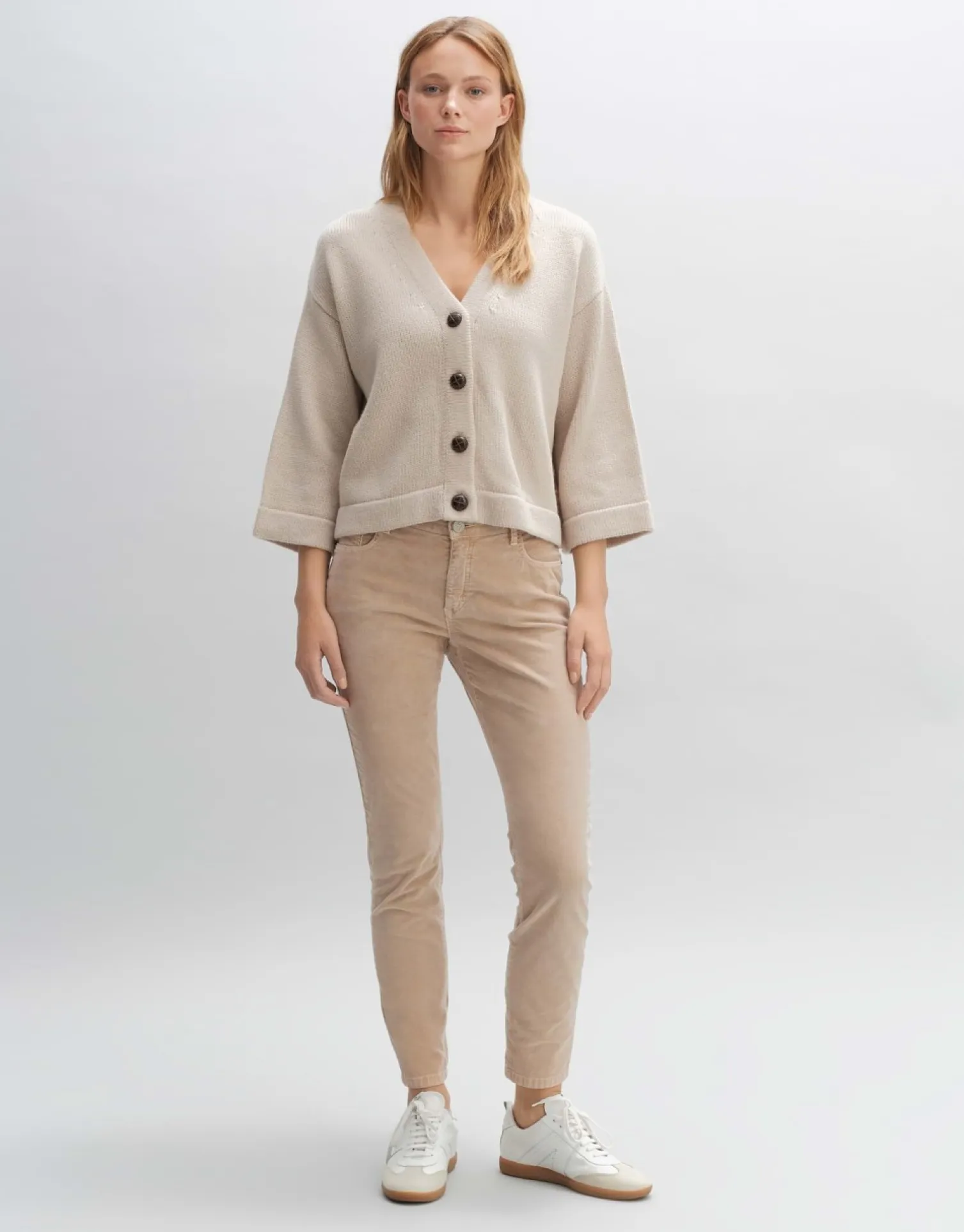 someday Fashion Gebreide Items>Vest Difransi Beige