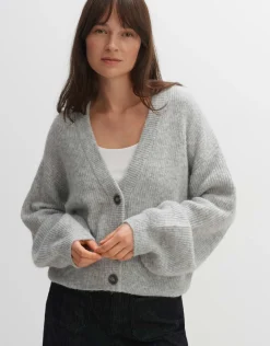 someday Fashion Gebreide Items>Vest Dimunu Hazy Fog Melange