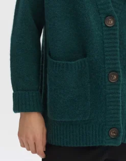 someday Fashion Gebreide Items>Vest Domaro Deep Teal