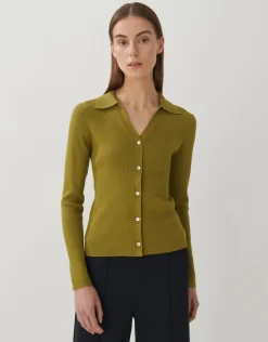 someday Fashion Gebreide Items>Vest Tanaya Green Moss