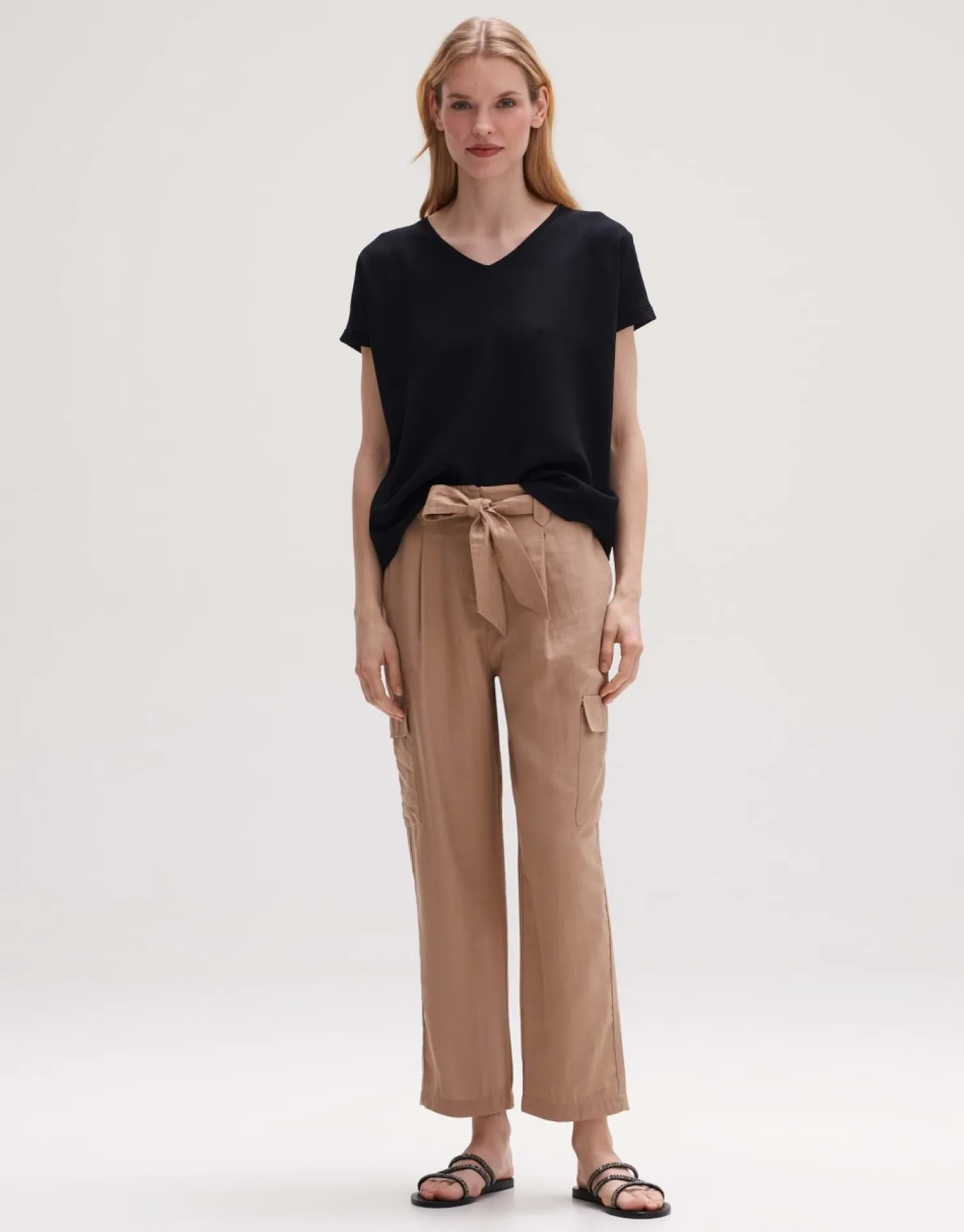 someday Fashion Shirts>V-Hals Shirt Suminchen Black