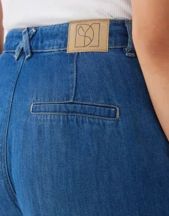 someday Fashion Jeans>Wide Jeans Celen Modern Mid Blue