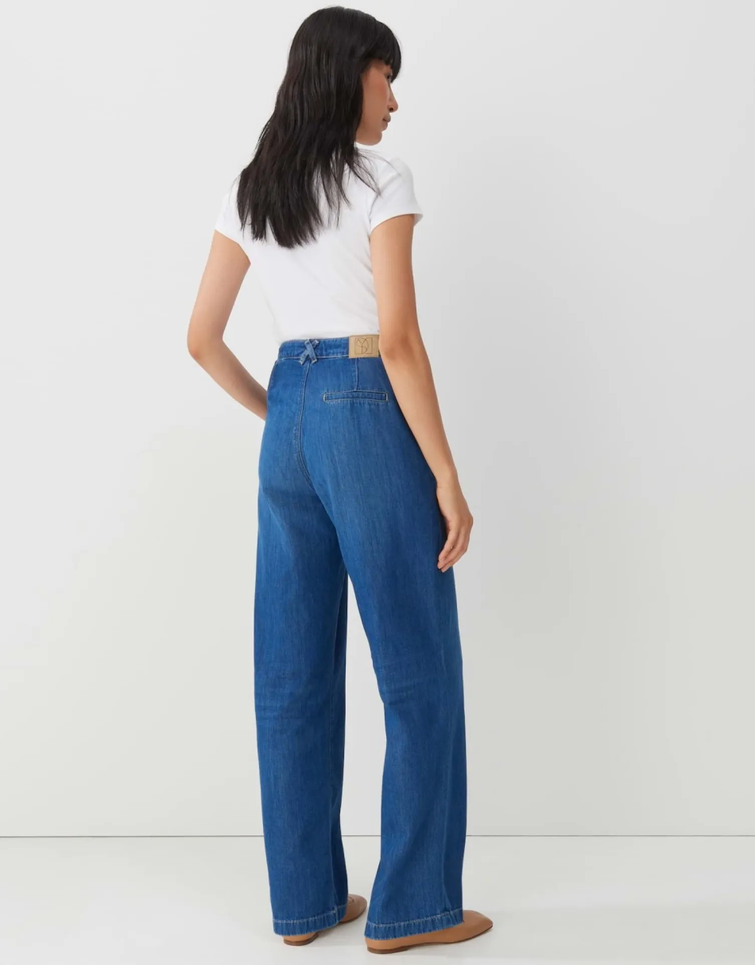 someday Fashion Jeans>Wide Jeans Celen Modern Mid Blue