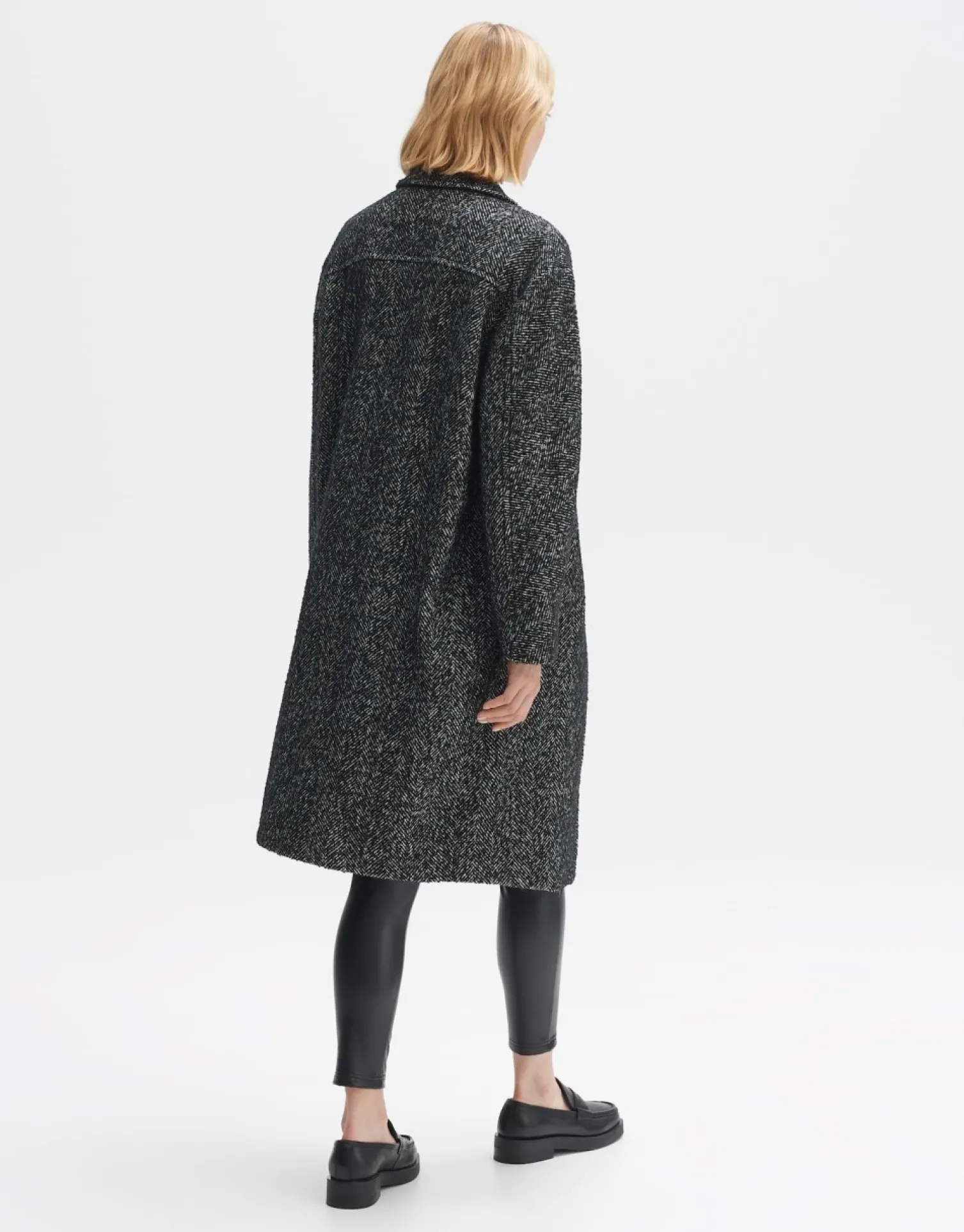 someday Fashion Outdoor>Wollen Mantel Hajoki Black