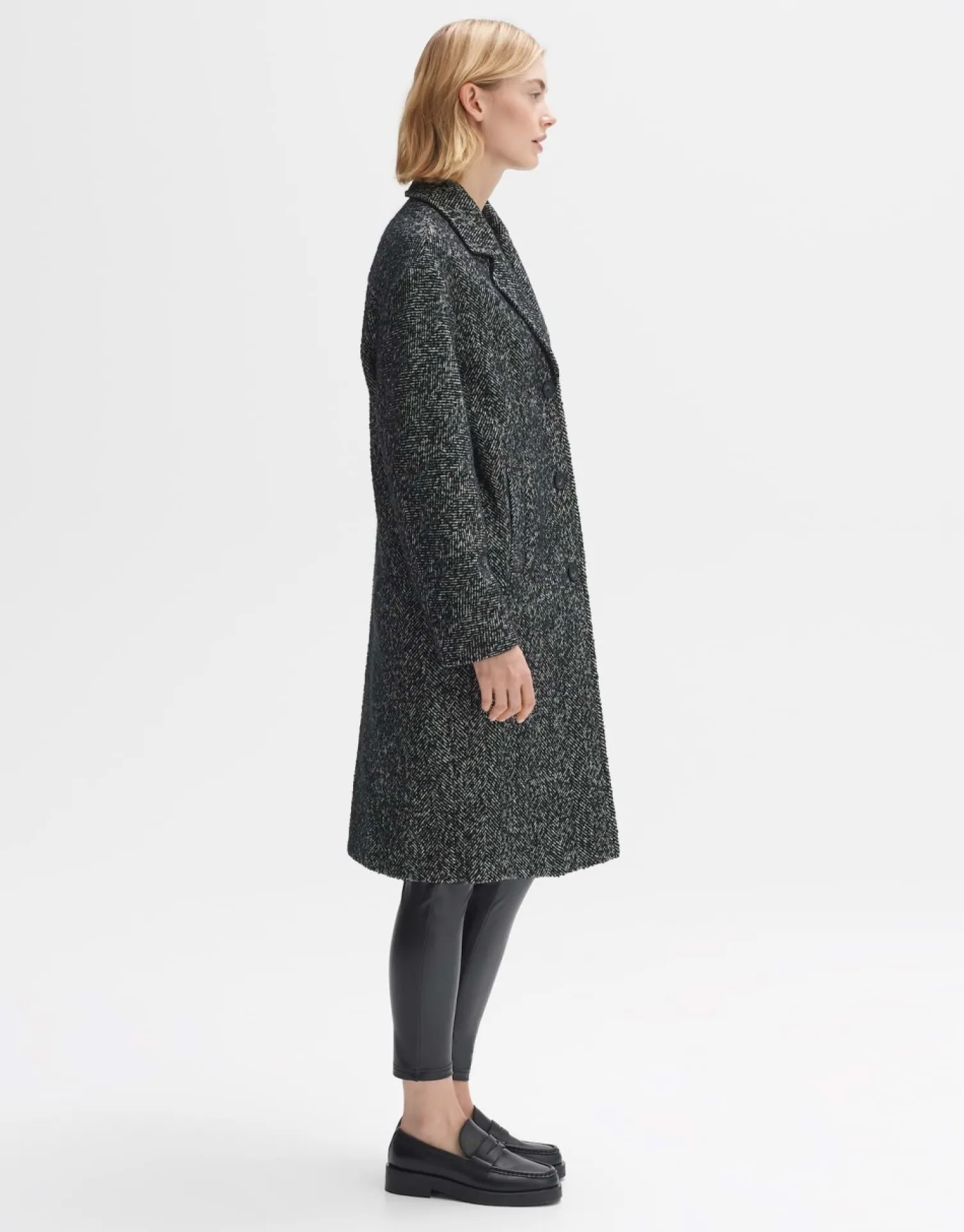 someday Fashion Outdoor>Wollen Mantel Hajoki Black