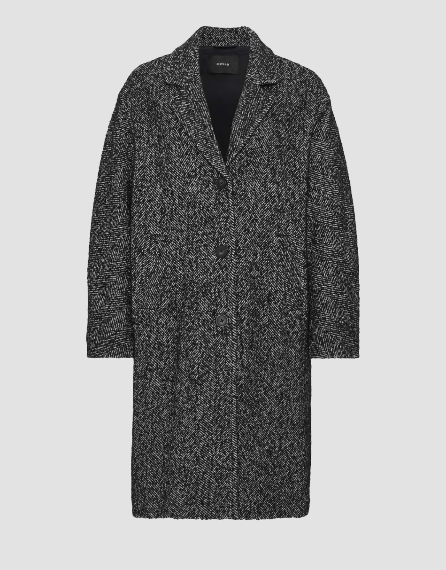someday Fashion Outdoor>Wollen Mantel Hajoki Black