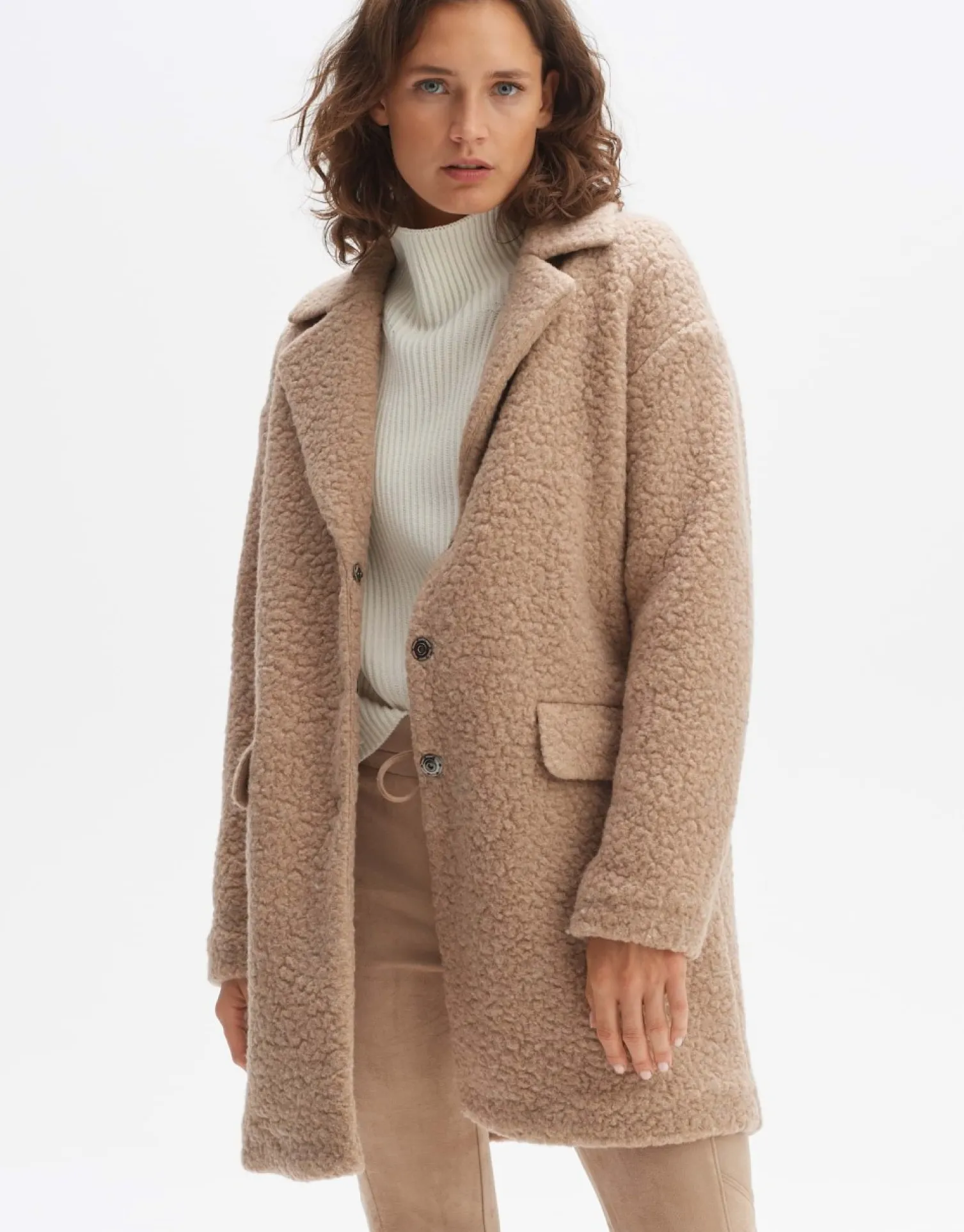 someday Fashion Outdoor>Wollen Mantel Hiromi Nutmeg