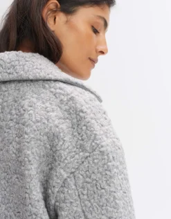 someday Fashion Outdoor>Wollen Mantel Hiromi Hazy Fog Melange